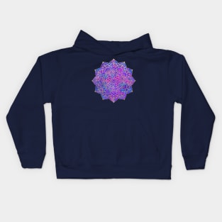 Purple and Gold Mandala Kids Hoodie